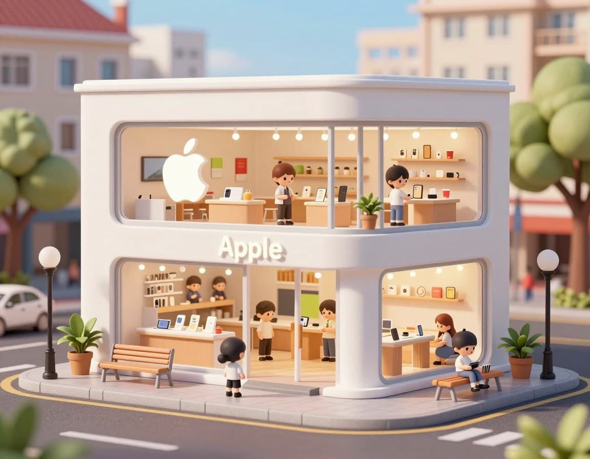 3D render scene example