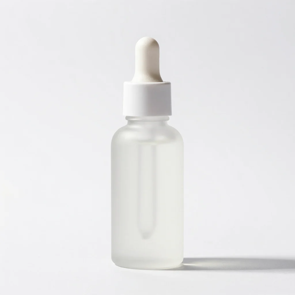 White-background unbranded skincare bottle generated by Z-Image